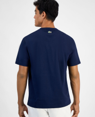 Чоловічі футболки Lacoste з логотипом 1159859121 (Синій XXL)