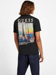 Мужская футболка Guess с принтом сзади 1159859148 (Черный M)