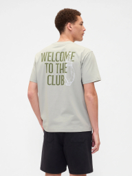 Чоловічі футболки GAP з принтом 1159859302 (Зелений XL)