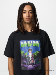 Футболка Dan Da Dan UNIQLO з принтом 1159859323 (Чорний S)