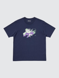 Футболка Dan Da Dan UNIQLO з принтом 1159859325 (Синій S)