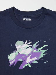 Футболка Dan Da Dan UNIQLO з принтом 1159859325 (Синій S)