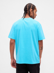 Чоловічі футболки GAP з принтом Keith Haring 1159859359 (Блакитний M)