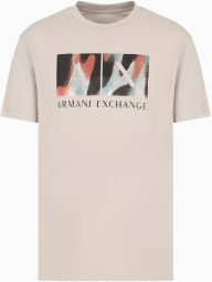 Чоловічі футболки Armani Exchange з принтом 1159859513 (Бежевий XXL)