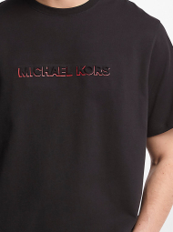 Мужская футболка Michael Kors с объёмным логотипом 1159859943 (Черный L)