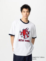 Футболка Keith Haring UNIQLO с принтом 1159860227 (Белый XL)