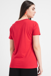 Женская футболка Armani Exchange с логотипом 1159860423 (Красный XS)