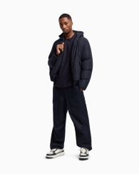 Чоловічі футболки з логотипом Armani Exchange 1159860486 (Синій XXL)