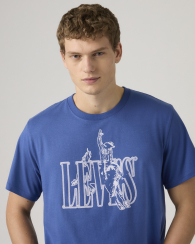 Мужская футболка Levi's с принтом 1159860493 (Синий XL)