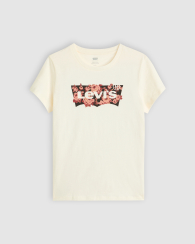 Женская футболка Levi's с логотипом 1159860560 (Молочный S)