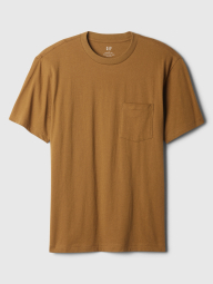 Мужская футболка GAP с карманом 1159860575 (Коричневый L)