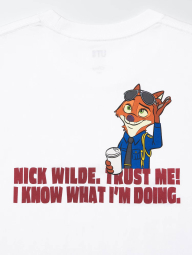 Футболка Zootopia UNIQLO с принтом сзади 1159860747 (Белый XXL)