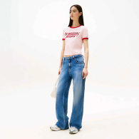 Женская футболка Tommy Hilfiger с логотипом 1159860876 (Розовый XL)