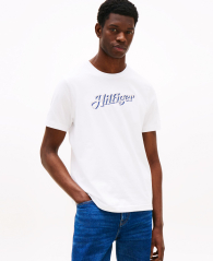Мужская футболка Tommy Hilfiger с логотипом 1159861065 (Белый L)
