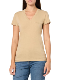 Женская футболка Armani Exchange с логотипом 1159861082 (Бежевый XS)
