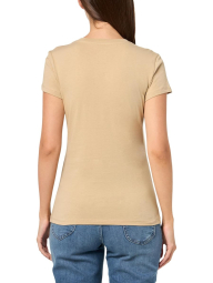 Женская футболка Armani Exchange с логотипом 1159861082 (Бежевый XS)