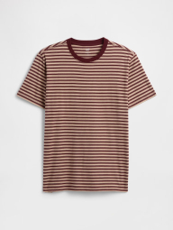 Мужская футболка GAP в полоску 1159861254 (Бордовый/Бежевый L)