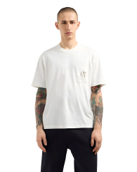 Футболка Armani Exchange с карманом 1159861734 (Молочный XXL)