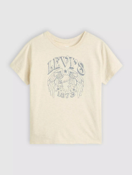 Женская футболка Levi's с принтом 1159861858 (Молочный S)