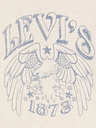 Женская футболка Levi's с принтом 1159861858 (Молочный S)