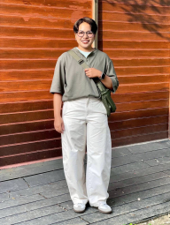 Однотонная футболка UNIQLO SUPIMA 1159861911 (Зеленый XXL)