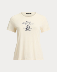 Жіноча футболка Ralph Lauren з вишивкою 1159862117 (Молочний M)