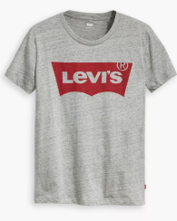 Жіноча футболка з логотипом Levi's 1159862131 (Сірий M)