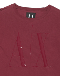 Жіноча футболка з логотипом Armani Exchange 1159862218 (Бордовий XS)