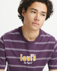 Футболка мужская в полоску Levi's 1159862645 (Фиолетовый M)