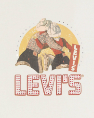 Женская футболка Levi's со стразами 1159862672 (Молочный M)