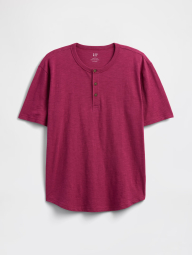 Мужская футболка GAP на пуговицах 1159862744 (Розовый M)