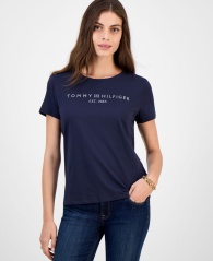 Футболка Tommy Hilfiger с логотипом 1159862914 (Синий L)