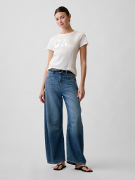 Женская футболка GAP с логотипом 1159862922 (Белый XXL)
