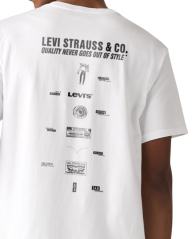 Мужская футболка Levi's с принтом 1159862925 (Белый S)