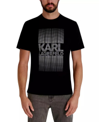 Мужская футболка Karl Lagerfeld Paris с принтом 1159863120 (Черный XL)