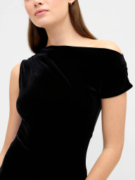 Женская асимметричная футболка GAP 1159863123 (Черный XXL)