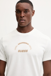 Мужская футболка Guess с принтом 1159863187 (Молочный L)