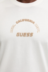 Мужская футболка Guess с принтом 1159863187 (Молочный L)