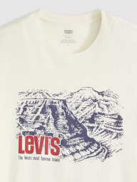 Футболка мужская Levi's с принтом 1159863254 (Молочный L)