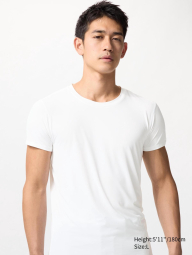 Футболка AIRism с круглым вырезом UNIQLO 1159863351 (Белый XXL)
