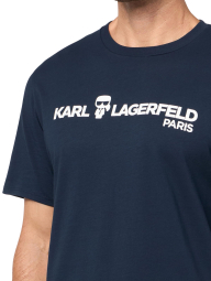 Жіноча футболка Karl Lagerfeld Paris з логотипом 1159863590 (Синій L)