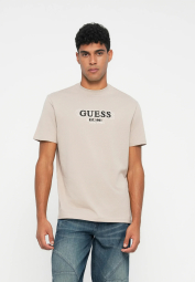 Мужская футболка Guess с логотипом 1159863973 (Бежевый S)