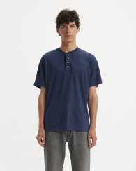 Мужская футболка Levi's с пуговицами 1159864019 (Синий XXL)