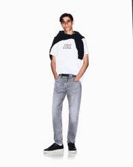 Мужская футболка Armani Exchange с монограммой 1159864034 (Белый XXL)
