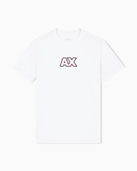 Мужская футболка Armani Exchange с монограммой 1159864034 (Белый XXL)