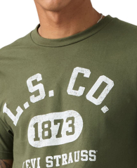 Мужская футболка Levi's 1159864052 (Зеленый XL)