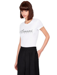 Женская футболка Armani Exchange с логотипом 1159864399 (Белый XXL)