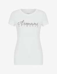Женская футболка Armani Exchange с логотипом 1159864399 (Белый XXL)