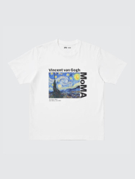Футболка MoMA Art Vincent van Gogh UNIQLO с принтом 1159864468 (Белый M)