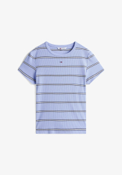 Футболка в рубчик Tommy Hilfiger в полоску 1159864661 (Голубой XL)